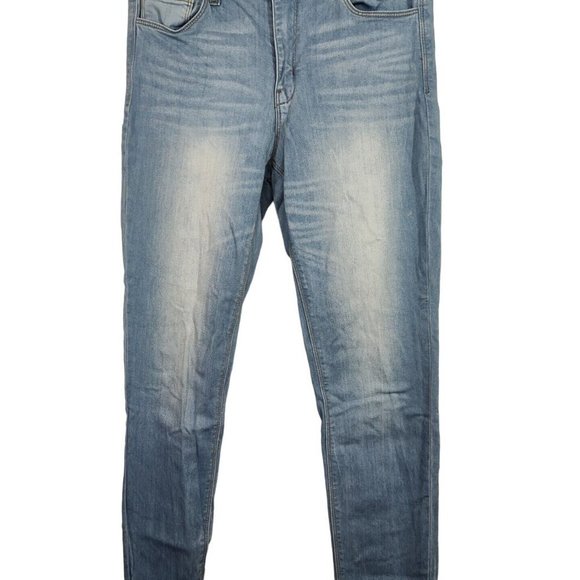 Versona Skinny Jeans Denim Modern Fit Women Size 27 Light Wash Blue Distressed - Picture 2 of 9